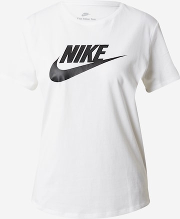 Nike Sportswear - Skinny Camiseta funcional 'Essential' en blanco: frente