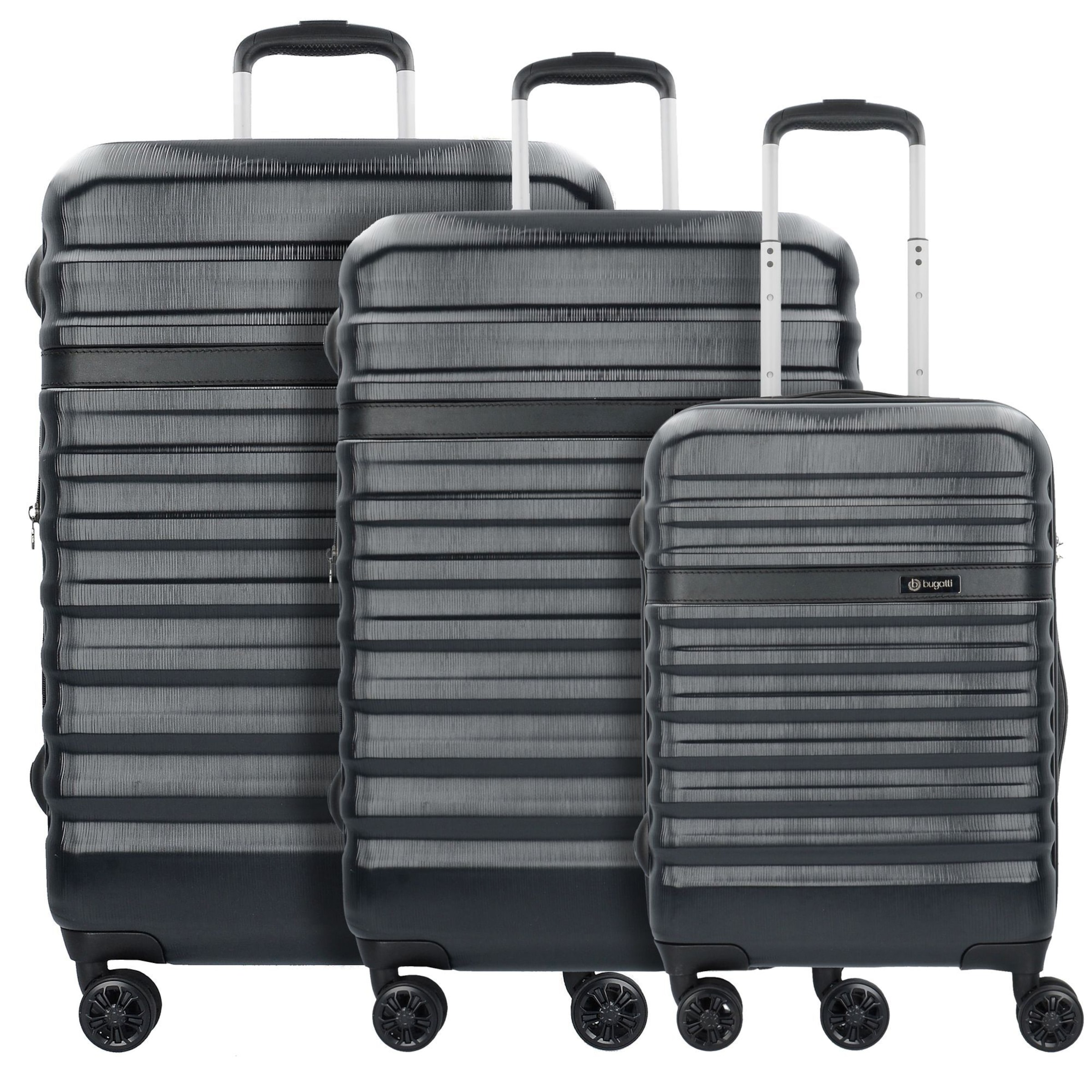 bugatti Suitcase set &#x27;Corium&#x27; in Black: front