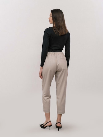 4TAILORS Tapered Broek in Beige
