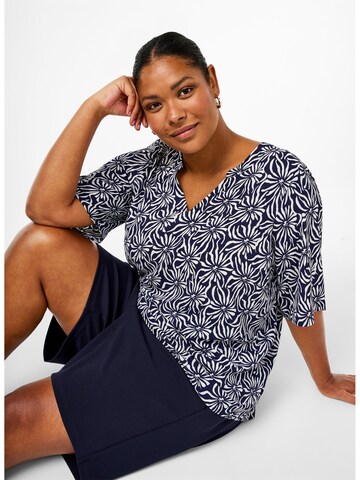 Zizzi Bluse 'CAANNI' in Blau
