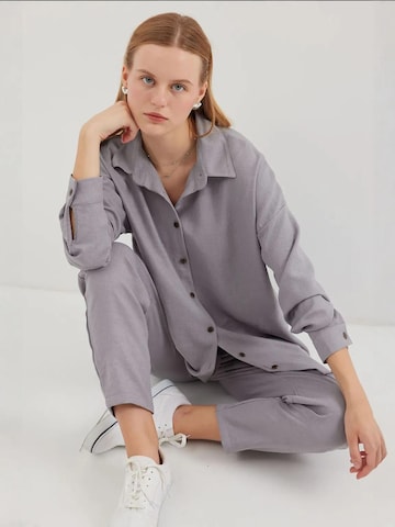 Bigdart - Calças de fato em cinzento