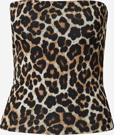TOPSHOP Toppi koossa S-M värissä kerma / ruskea / musta, Tuotenäkymä