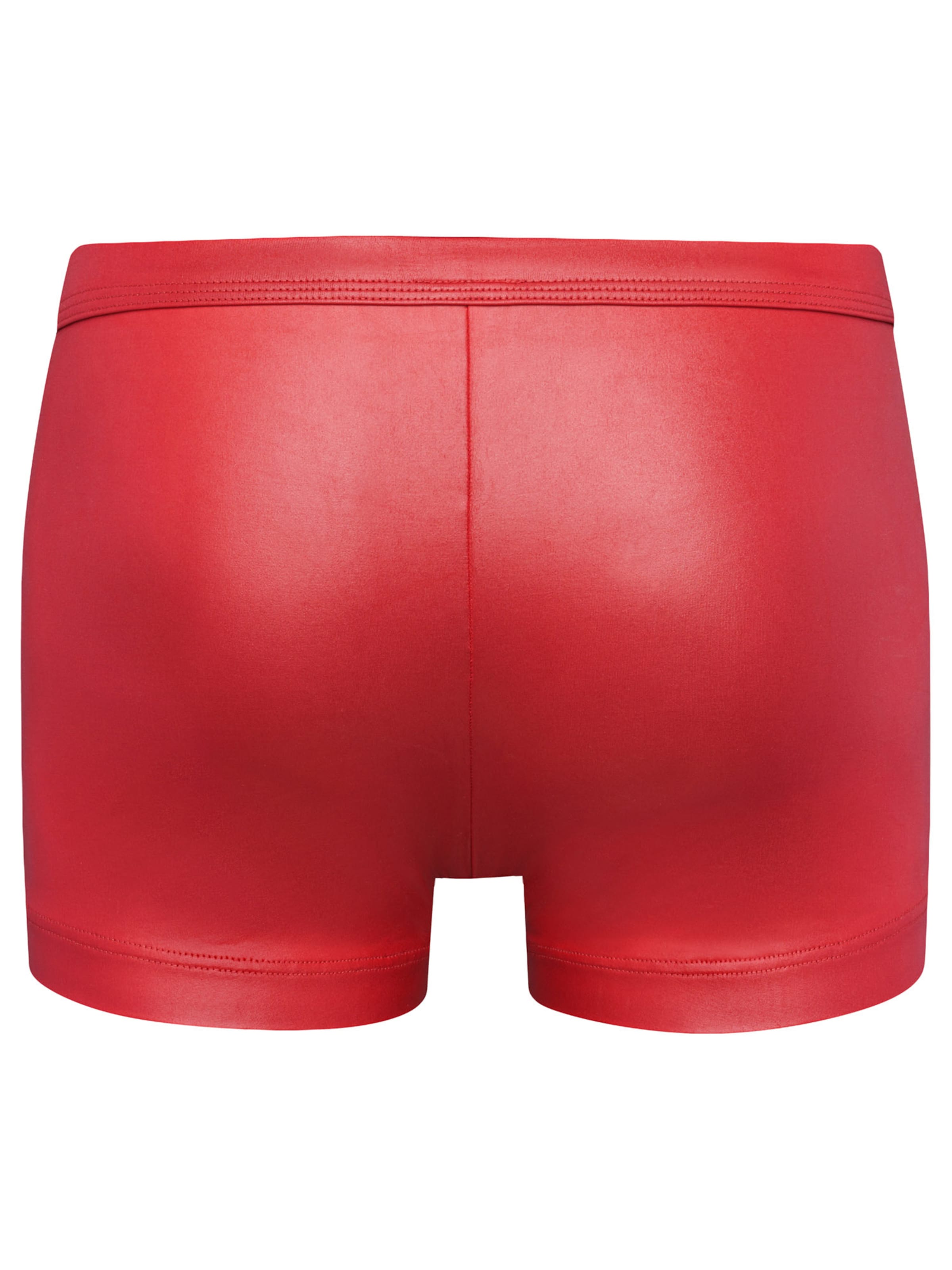 Manstore Boxer shorts ' M510 Zipped Pants ' in Red