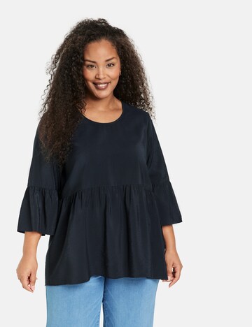 SAMOON Blouse in Blauw: voorkant