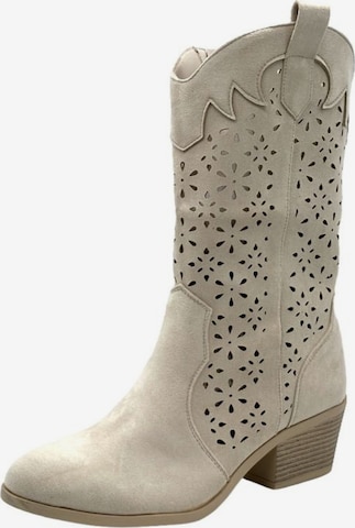 Nowaland Booties in Beige: front