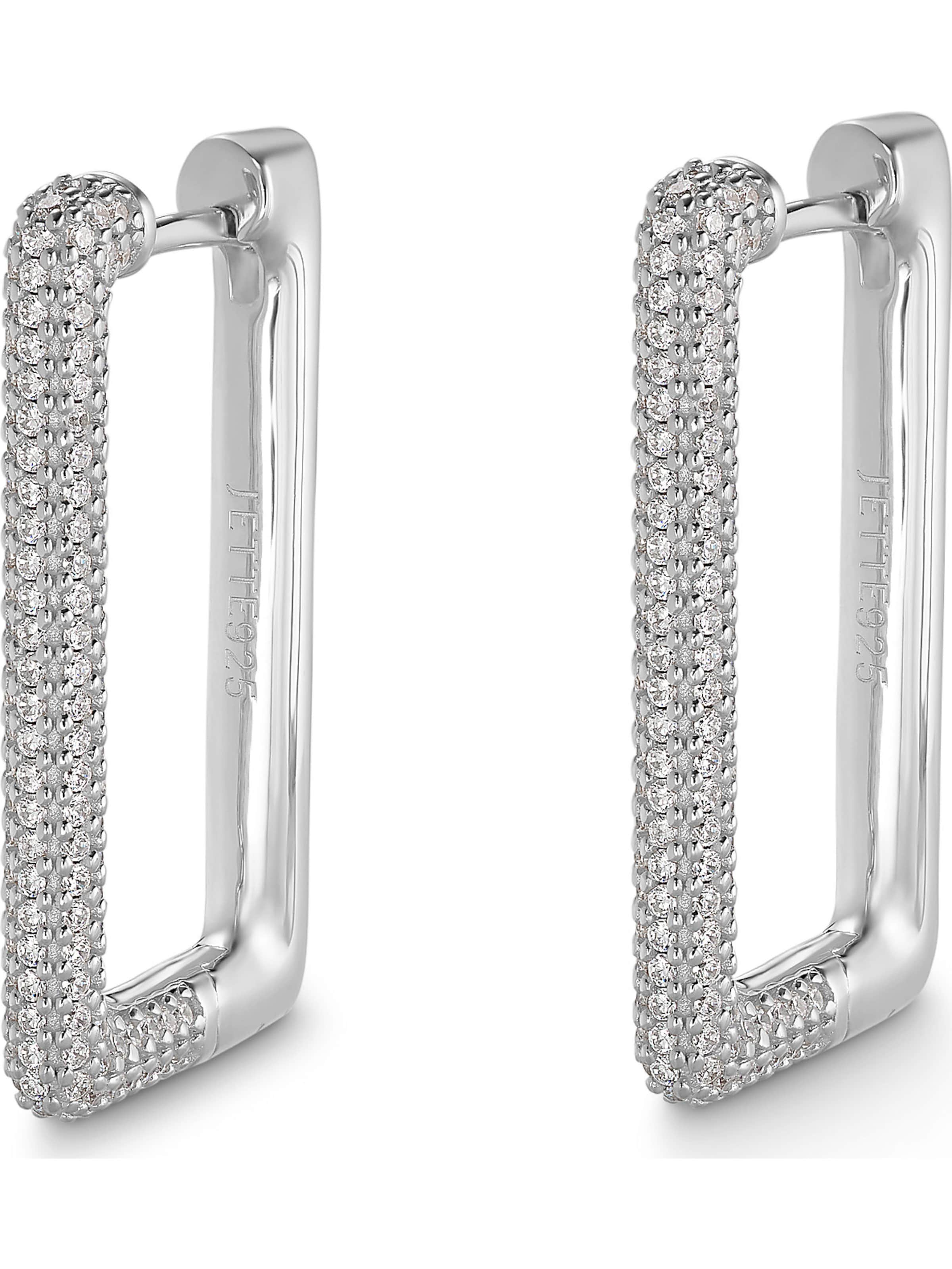 JETTE Ohrringe in Silber: Vorderseite