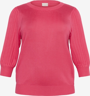 KAFFE CURVE Sweater 'Loni' in Pink: front