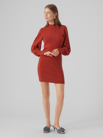 VERO MODA Knitted dress 'Holly' in Red