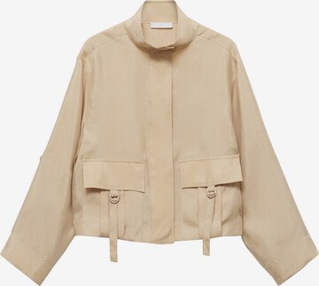 Veste mi-saison 'LORCA' MANGO en beige : devant