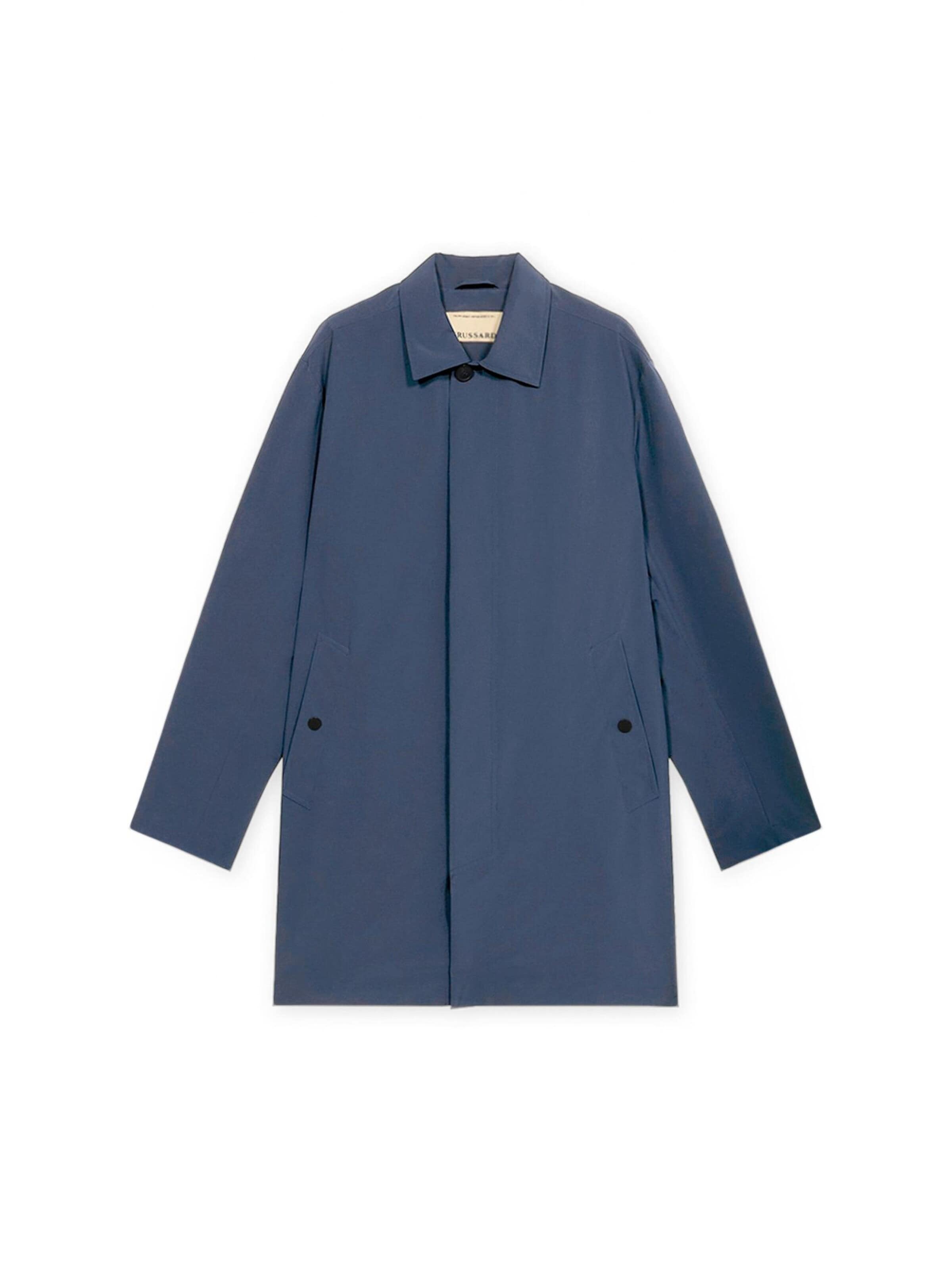 Manteau d’hiver Trussardi en bleu : devant