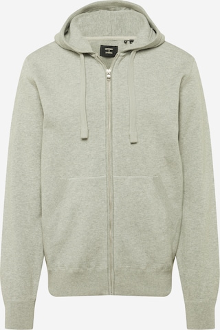 Superdry Zip-Up Hoodie 'Essential' in Grey: front