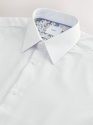 Next Slim fit Button Up Shirt in White