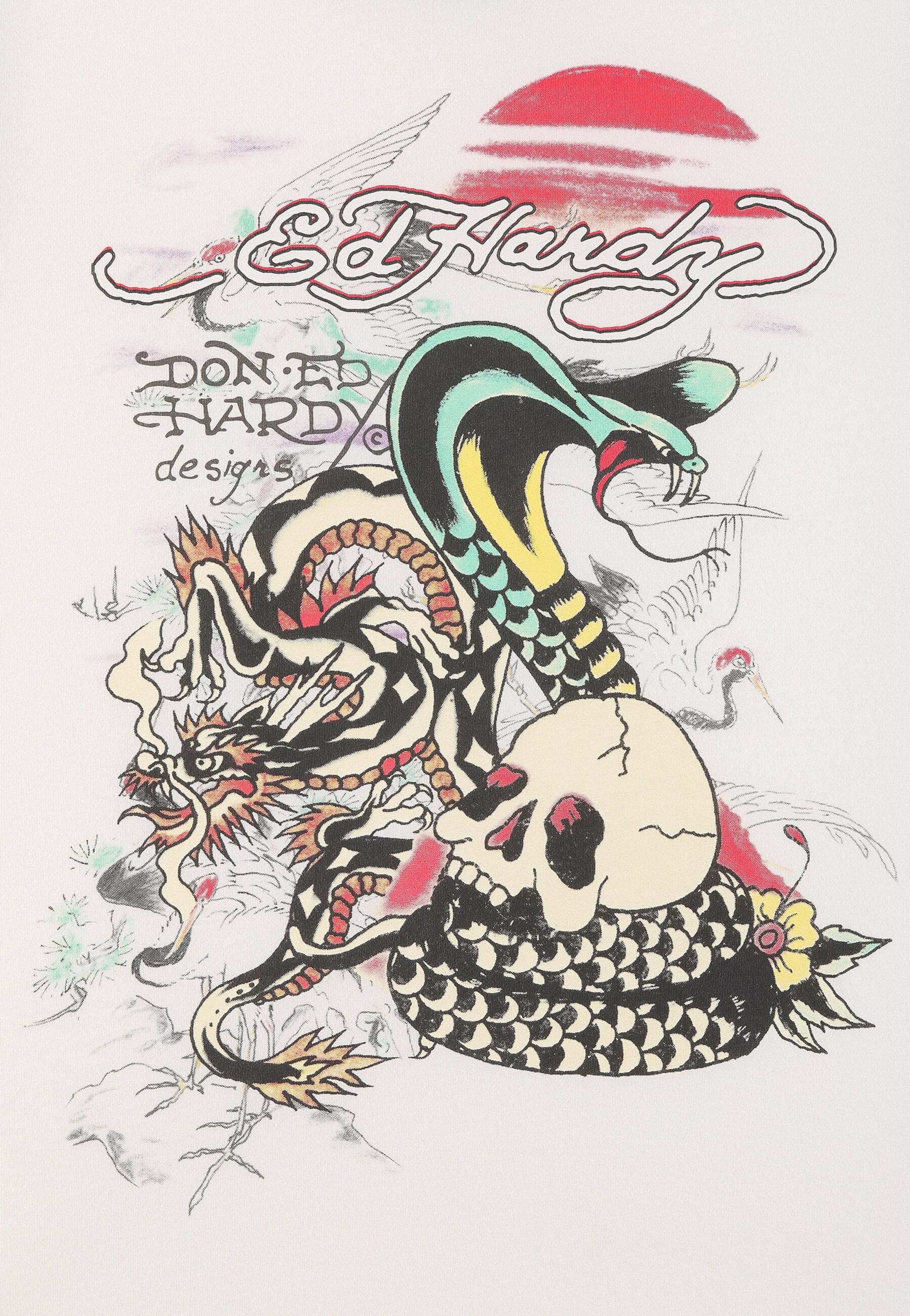 T-Shirt Ed Hardy en blanc