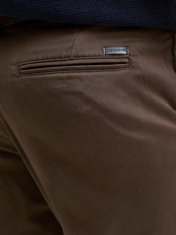 JACK & JONES Slim fit Chino trousers 'JJIMARCO JJBOWIE' in Brown