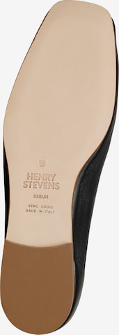Henry Stevens Classic Flats 'Audrey HVL' in Black