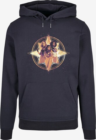 ABSOLUTE CULT Sweatshirt ' The Marvels - Cosmic Star Trio' in Blue: front