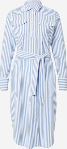 Robe-chemise Emily Van Den Bergh en bleu : devant