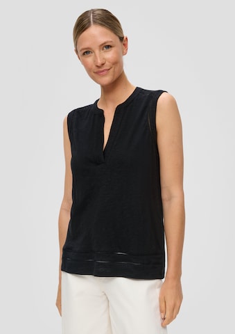 s.Oliver Blouse in Zwart: voorkant