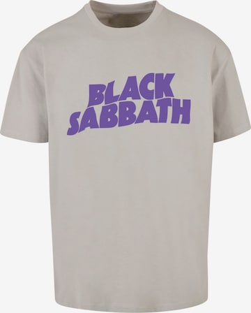 F4NT4STIC Shirt 'Black Sabbath' in Grijs: voorkant