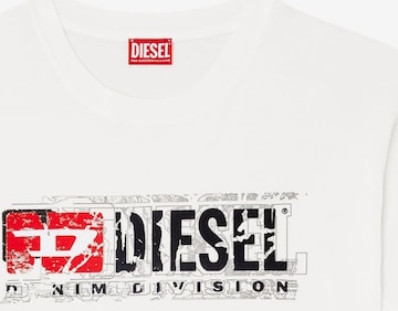 T-Shirt 'T-NORM-T6' DIESEL en blanc : devant