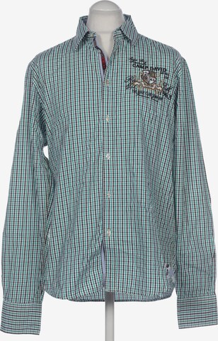 CAMP DAVID Button Up Shirt in L in Green: front