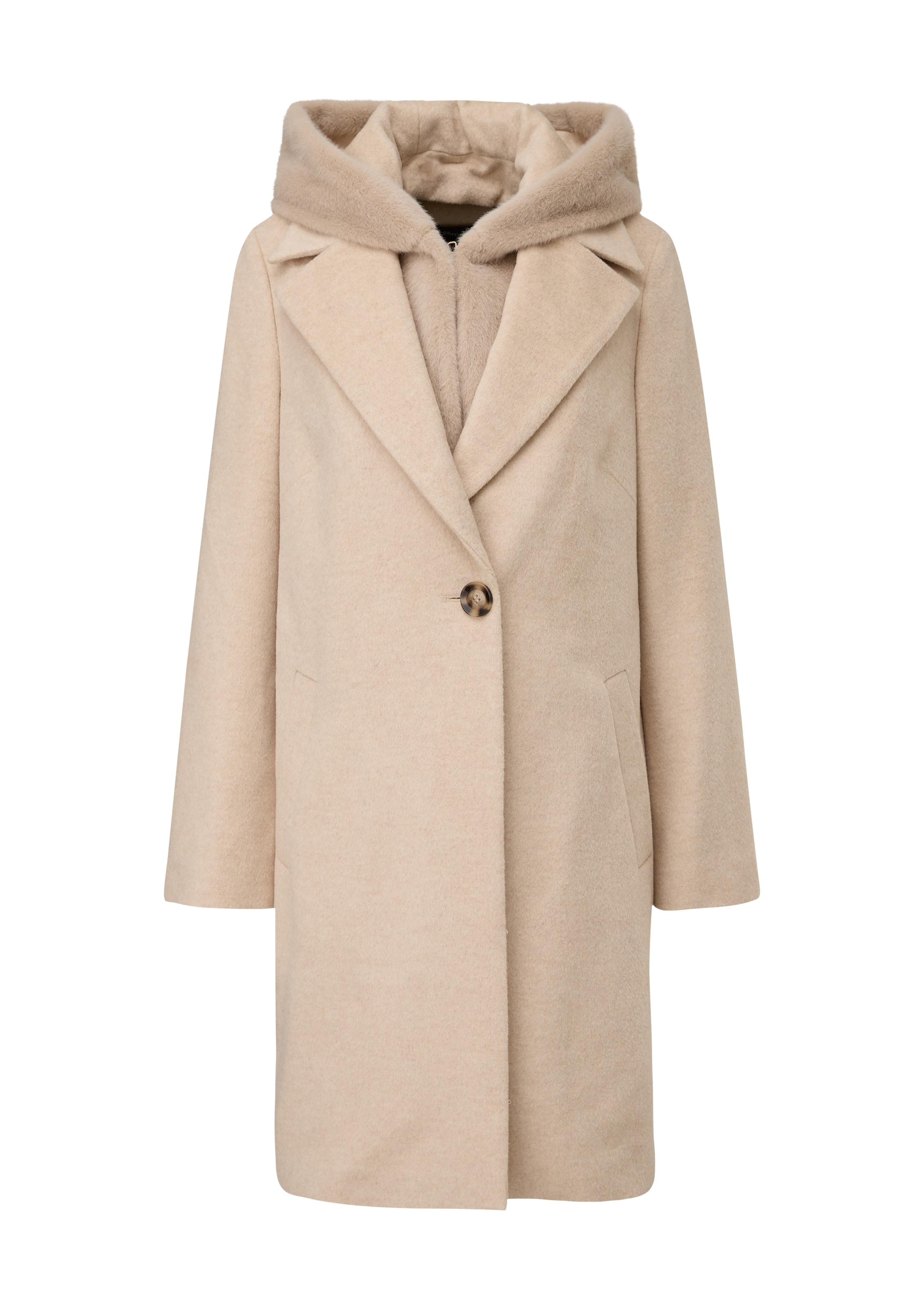 Manteau mi-saison COMMA en beige : devant