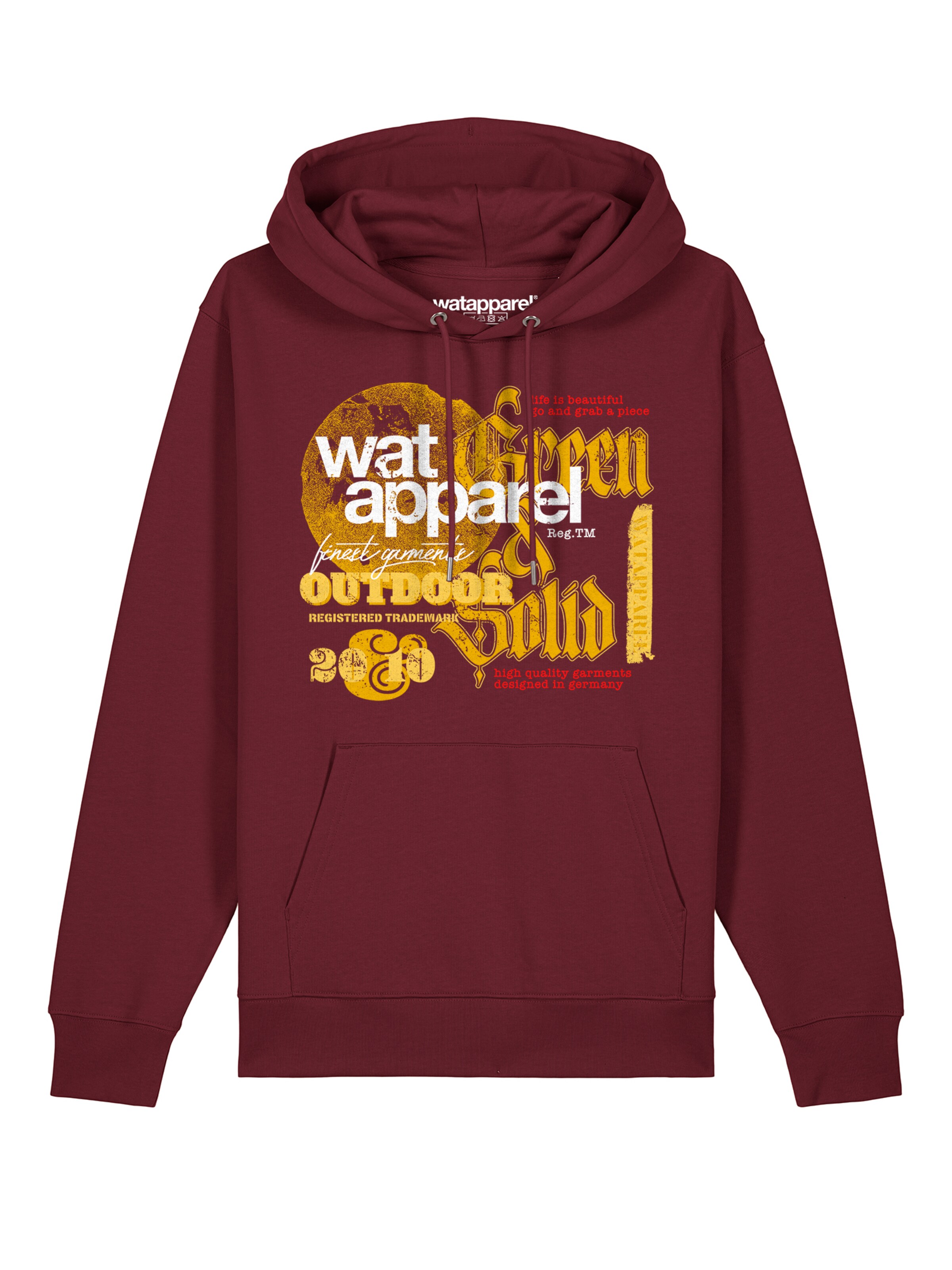 Watapparel Sweatshirt in Rot: Vorderseite