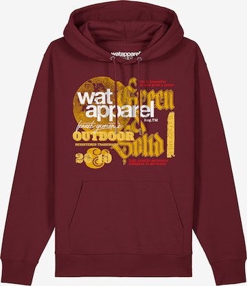 Sweat-shirt Watapparel en rouge : devant