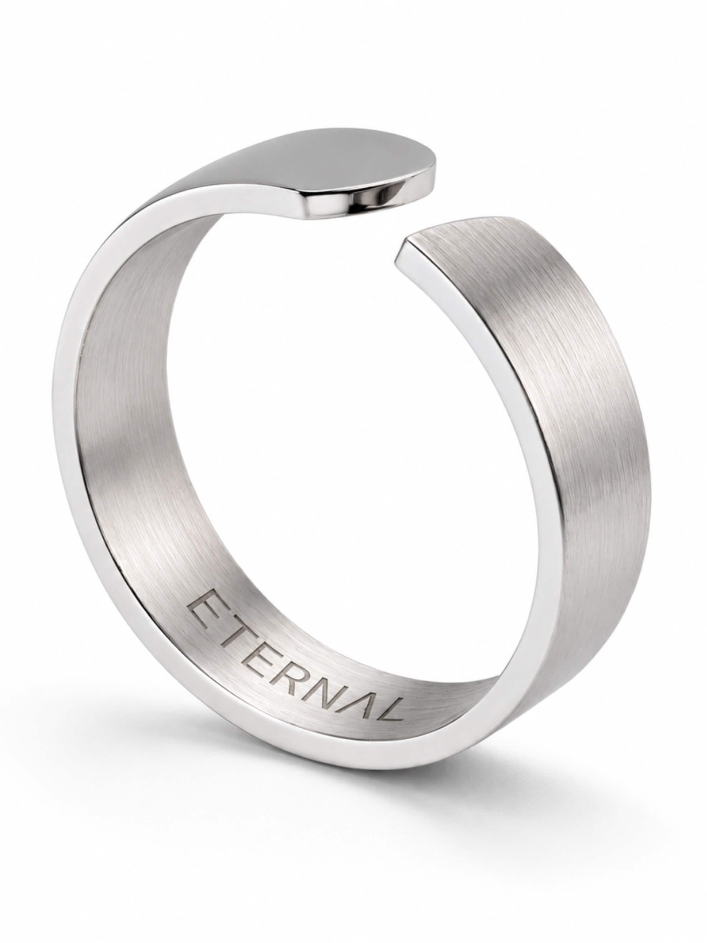 Eternal Ring 'Minimal Ring' in Silver: front