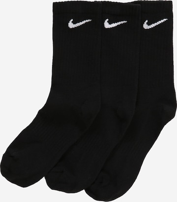 Chaussettes de sport 'Everyday' Nike Sportswear en noir : devant