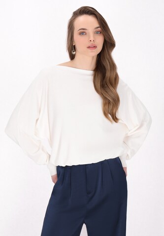 DreiMaster Klassik Свитер 'Classic Look' в Белый: спереди