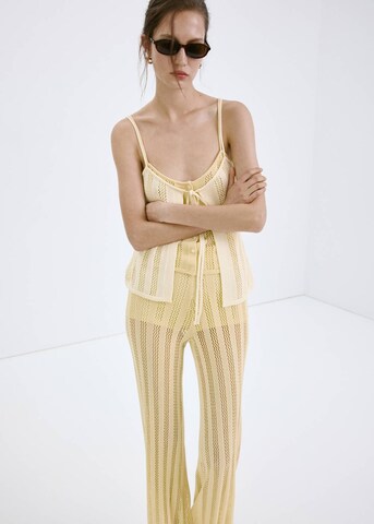 MANGO Regular Hose lolai in Gelb: Vorderseite