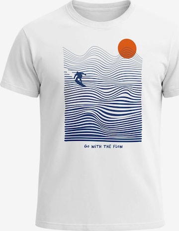 Neverless Shirt 'with the flow' in White: front