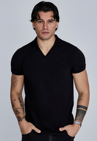 T-Shirt SikSilk en noir : devant