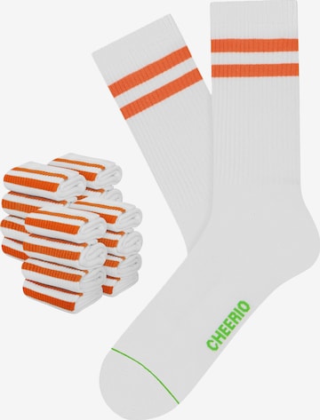 CHEERIO* Къси чорапи в бяло: отпред
