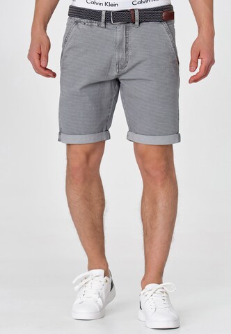 INDICODE JEANS Regular Shorts 'Caedmon' in Grau: predná strana