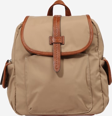 TOM TAILOR Backpack 'Reva' in Beige: front