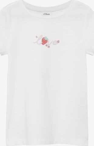 s.Oliver Shirt in Wit: voorkant