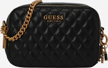 GUESS - Bolso de hombro en negro: frente