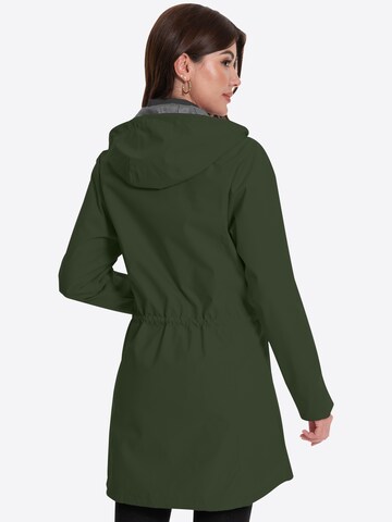 ATLASLAVA Outdoormantel 'ATLASLAVA Damen Regenjacke Lang'‌‌‌‌ in Grün
