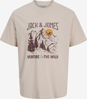 JACK & JONES T-Shirt 'JJWALKER' in Beige: Vorderseite
