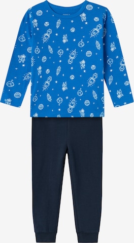 NAME IT - Pijama 'SKYDIVER SPACE' en azul: frente