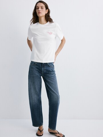 MANGO Shirt 'COFFEE' in Wit