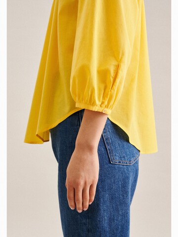 SEIDENSTICKER Blouse 'Schwarze Rose' in Yellow