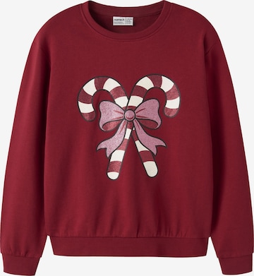 NAME IT Sweatshirt 'NKFVERTRUD' in Red: front