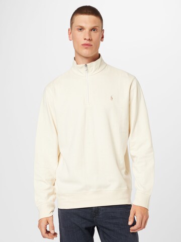Sweat-shirt Polo Ralph Lauren en beige : devant