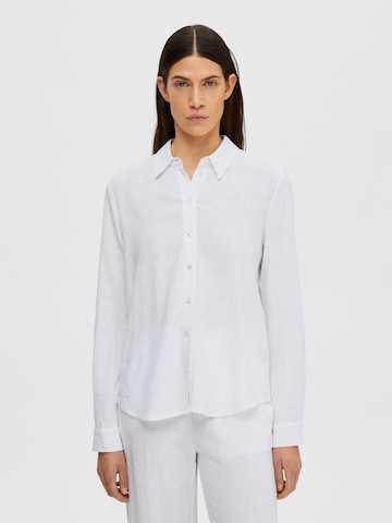 Chemisier 'Viva' SELECTED FEMME en blanc