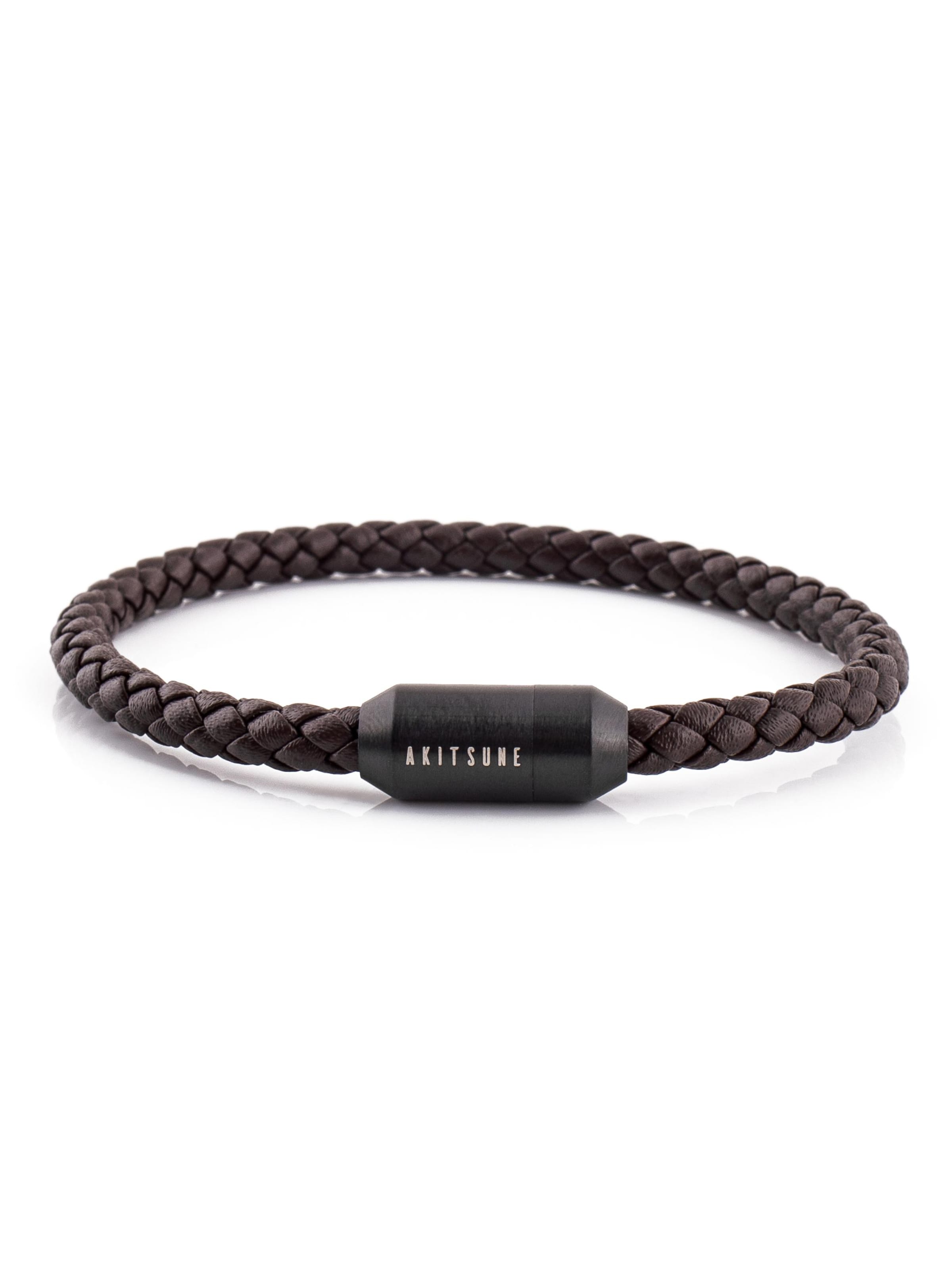 Akitsune Bracelet 'Silvus' in Brown: front