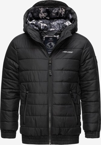 Ragwear Winter Jacket 'Coolio' in Black: front