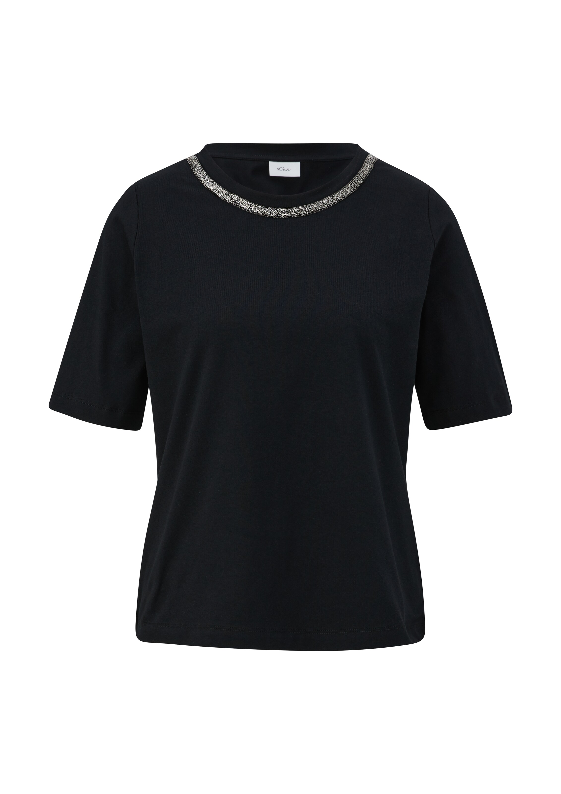 s.Oliver BLACK LABEL T-Shirt in Schwarz: Vorderseite